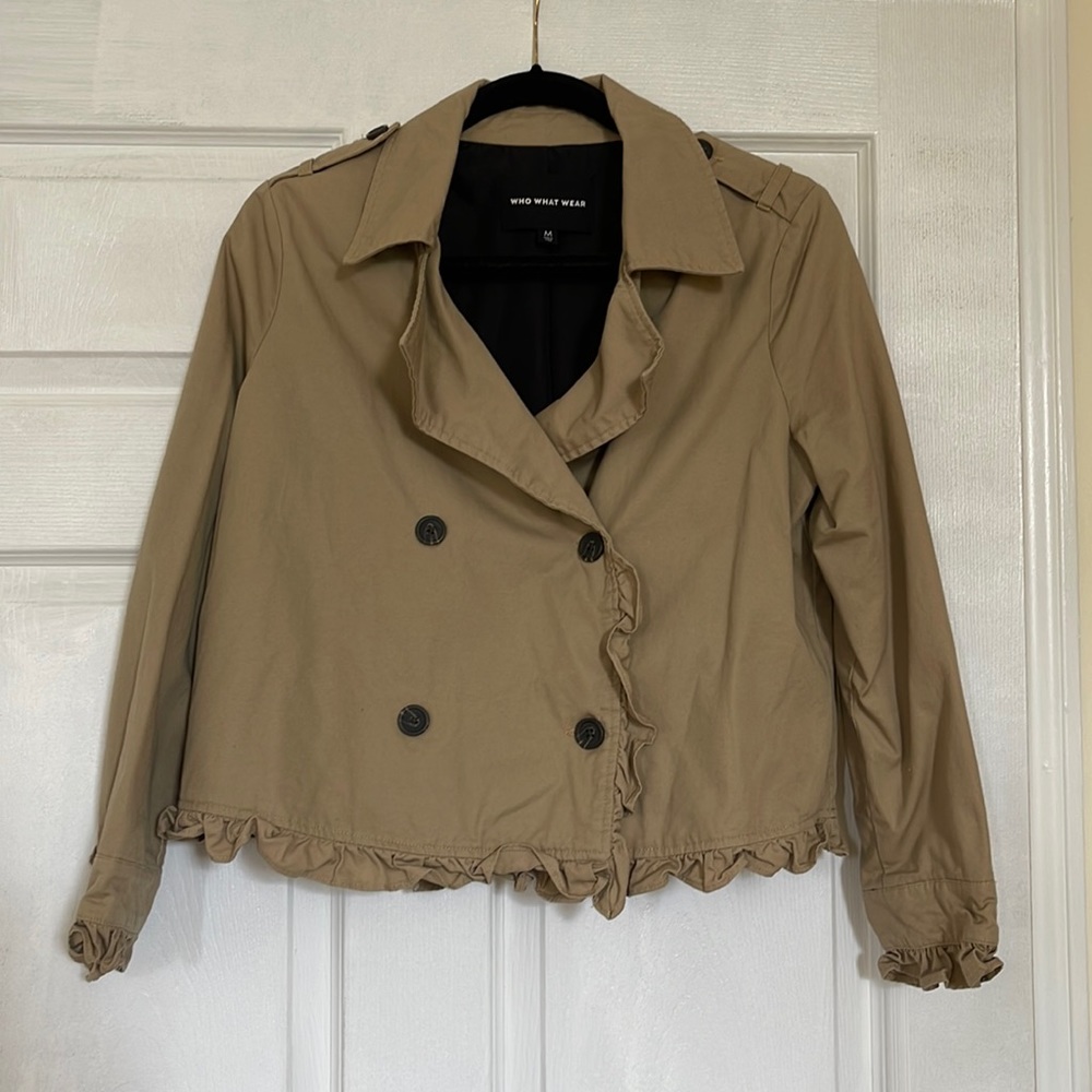 Who What Wear khaki trench coat